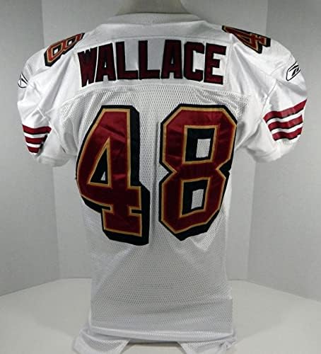2007 San Francisco 49ers Cooper Wallace # 48 Igra Polovni bijeli dres DP08200 - Neintred NFL igra rabljeni dresovi