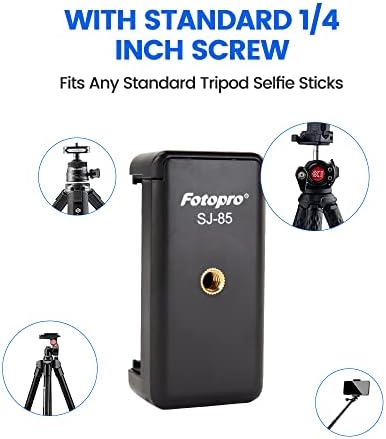 Fotopro nosač za stativ za telefon 1/4 inča vijak univerzalni Adapter za montiranje na mobilni telefon za Monopod Selfie Stick stoni