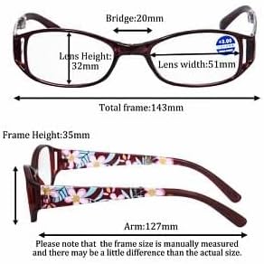 Medolong savijanje naočale za čitanje za žene naočale sa okvirom Anti Blue Ray uvećanja +2,00 čitanje EyeglasseSR06R