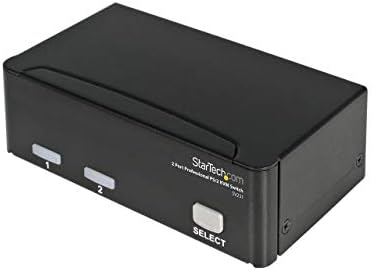 StarTech.com 2 Port VGA USB KVM prekidač-VGA KVM prekidač-1920x1440-USB 2.0-KVM video prekidač, Crni