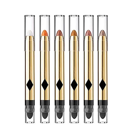 Tiliraiy 2-u-1 biserna olovka za šminkanje sjenila, 2 u 1 štap za sjenilo, svjetlucavi štap za sjenilo, biserna olovka za sjenilo vodootporna, svjetlucavi štap za šminkanje sjenila