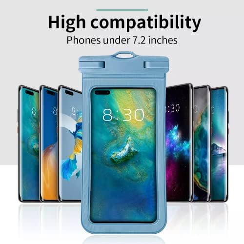 SMAIGE vodootporna futrola univerzalna torbica za telefon, Ipx8 Podvodna suha torba za mobilni telefon kompatibilna sa iPhoneom 13 Pro 12 11 14 Pro Max XS XR X 8 7 6S, Samsung Galaxy S10 Google do 7,2 -2 paket