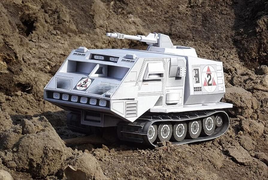 1: 24 Skalirajte animaciju Battlestar Galactica Landram lander 3D papir model kit igračka pokloni za djecu
