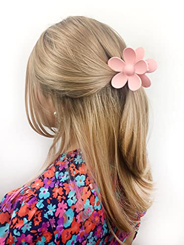 Hzeyn cvjetni klip mat Veliki cvijet kandža kopče Snaga držač kose za kosu za žene debela kosa Y2K Oprema za oblikovanje kose 9 svijetlo