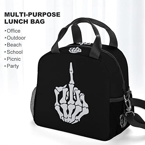 FunnyStar odjebi torba za ručak izolovana kutija za obrok Cooler Tote sa podesivim naramenicom & bočni mrežasti džep