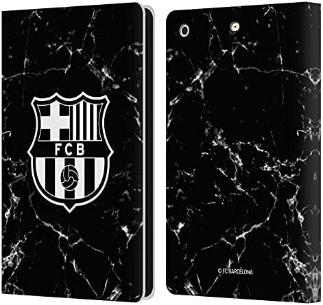 Dizajni glave službeno licencirani FC Barcelona Barcelona Black Marble Crest uzorci Kožne knjige Novčani poklopac Kompatibilan sa Apple iPad Mini 1 / Mini 2 / Mini 3