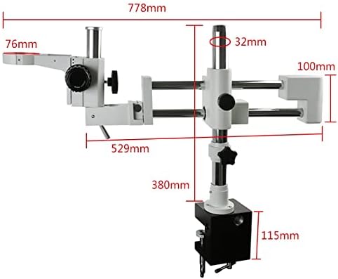 Wzjgm univerzalna laboratorija sa dvostrukom bumom industrijski zum Trinokularni Stereo mikroskopski stalak držač držača nosača 76mm