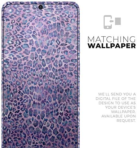 Dizajn Skinz ljubičasta vodkolor Leopard uzorak Zaštitni vinilni naljepnica Zamotavanje kože Kompatibilan je sa Samsung Galaxy S20