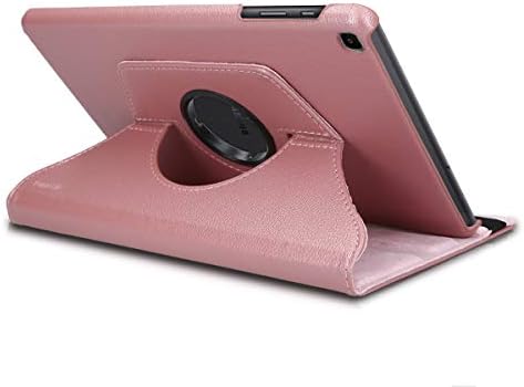 KWMOBILE rotirajuća futrola kompatibilna sa Samsung Galaxy karticom A 10.1 - Case PU kožna ploča tableta sa postoljem - ružičasto zlato