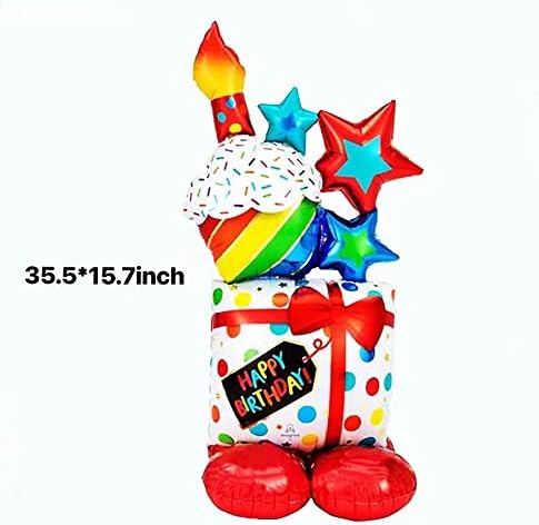 2kom stojeći rođendanski baloni,ukrasi za rođendanske zabave potrepštine za tuširanje beba, Baloni za rođendansku tortu Baloni za