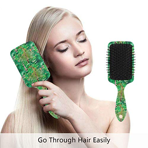 Vipsk Zračna četka za kosu, plastična šarena XMA božićna šuma, prikladna dobra masaža i antitatska detaljiva četkica za kosu za suhu i mokru kosu, gustu, kovrčavu ili ravno