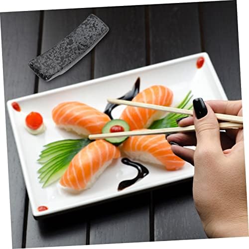 LuxShiny 5pcs keramički štapići za štapiću plosnate posuđe kineski dekor ladice za jelo kašike Držač nosača pribora za pribor za jelo