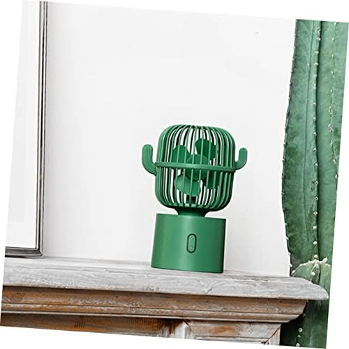 FUNNYBSG ručni ventilatori lični ventilator mali ventilator prenosivi zeleni putni prenosivi ventilator sa bazom