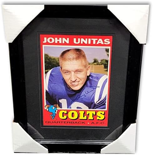 Johnny Unitas potpisao je autogramenu uokvirenu Jumbo listu kartica Colts JSA MM49857 - NFL autogramirane nogometne karte