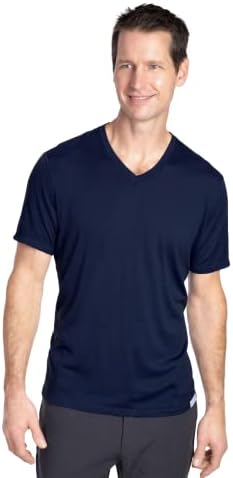 Vunalna odjeća Muška majica V-izrez Merino vune V-izrez - ultralight - Wicking prozračan protiv mirisa