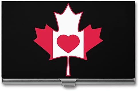 Kanadska Zastava javorovog lista i držač poslovne lične karte za srce Silm Case Professional metal Name Card Organizator Pocket