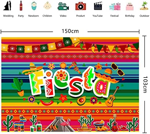 Heidaman dekoracije meksičke zabave, dekoracije Cinco De Mayo ,dekoracije za rođendanske zabave Fiesta, uključuju meksičke balone za pozadinu sa temom Fiesta Taco stolnjak alpaka Cactus folijski baloni