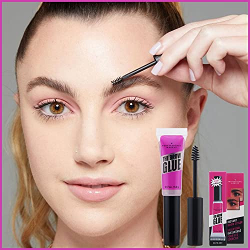 Jutqut 2pcs PROFESSIONAL MAKEUP ljepilo za obrve, Extreme Hold gel za obrve, Brow Fast Sculpt, vodootporan, transfer-proof-Clear