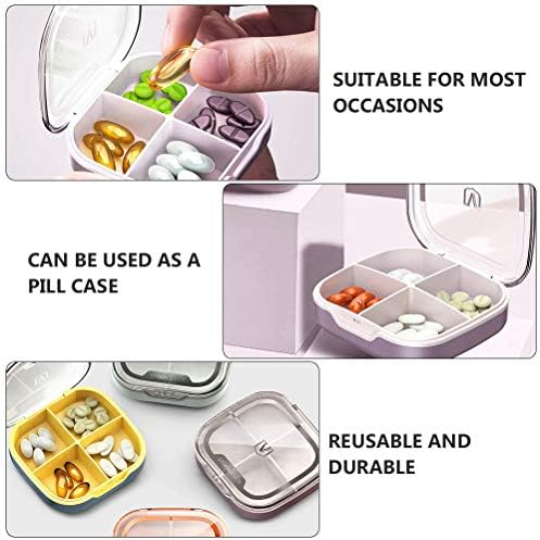 Doitool 1 kom kontejner za skladištenje pilula Organizator lijekova prijenosni dodatak za mini pilule