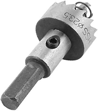 X-DREE 23,5 mm rezni prečnik HSS 6542 alat za sečenje testere za uvrtanje sa šesterokutnim ključem (23,5 mm rezni prečnik HSS 6542