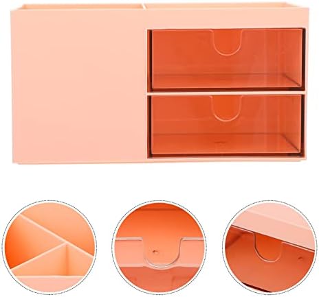 Cabilock 4pcs olovka za šminker organizator Stil Stil Stil Prikaz plastične kupaonice Početna Kozmetika Desktop Dispenzer Pink Kontrola