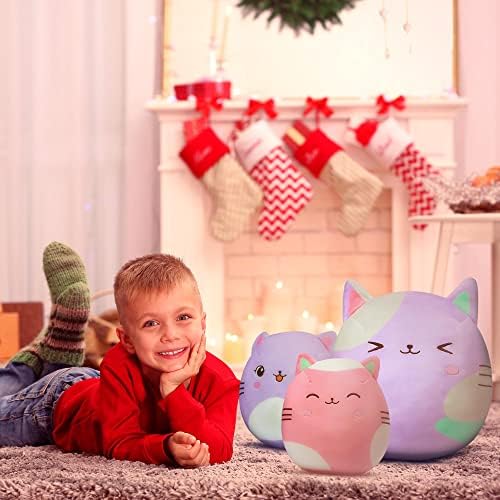 16 i 8 slatke mačke plišane igračke plišane životinje, 3 pakovanja mekane mačiće plišane igračke jastuci lutke rođendanski poklon za djecu djevojčice dječaci bacanje jastuka za spavanje Sofa jastuk Kućni dekor