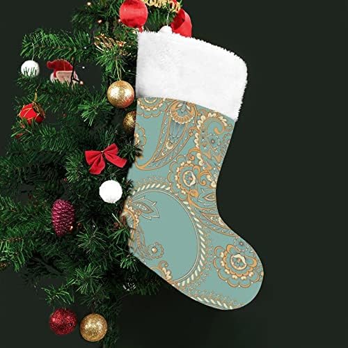 Paisley personalizirani božićni čarapa Početna stranica Xmas Tree Kamin Viseći ukrasi