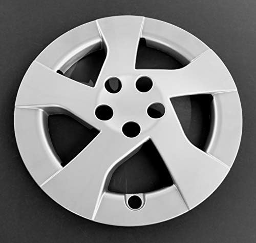 Poklopac jednog kotača HUBCAP odgovara 2010-2014 Toyota Prius; 15 inča; 5 usmjerenog govora; Srebrna boja; Plastika; Standardna noga