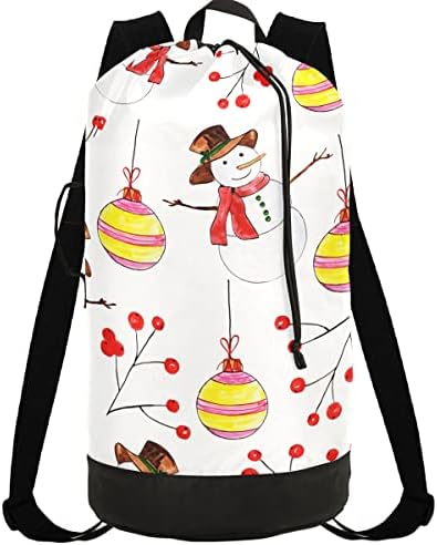 Snjegović Red Bell torba za pranje rublja putni ruksak za pranje rublja s podesivim remenom perive velike torbe za pranje veša za apartman spavaonica porodična Praonica rublja