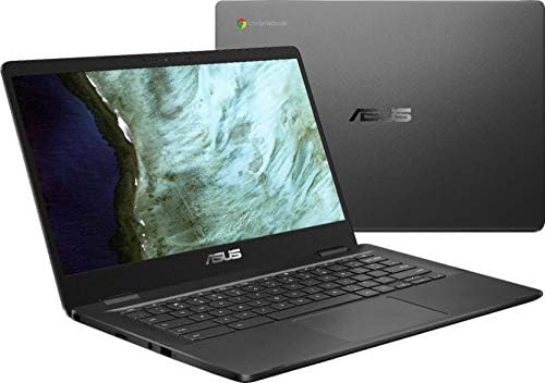 ASUS Chromebook C423NA-BCLN5 14 4GB 32GB Intel Celeron N3350 X2 2.4GHz Chrome OS, Gray