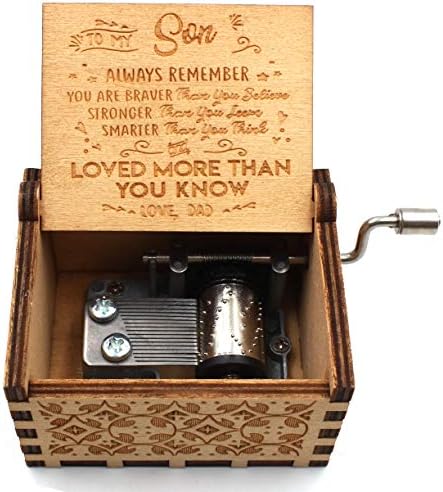 Ukebobo Wooden Music Box - Vi ste moja glazba za sunčanje, od tate do sina, pokloni za djecu - 1 set