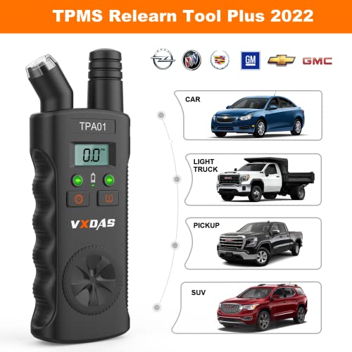 TPMS Relearn Tool Plus digitalni gumama Tlak za tlak sa gumama Senzor za nadgledanje pritiska u gumama Kompatibilan je za Bucik Cadillac