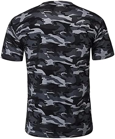 DGHM-JLMY muške majice majica kratkih rukava modna casual tanka Camo tiskani gornji majica mišića