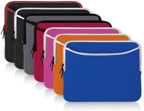 Boxwave futrola kompatibilna sa Onyx Boox M96-SoftSuit sa džepom, meka torbica neoprenski poklopac rukav džep sa patentnim zatvaračem-Crimson Red