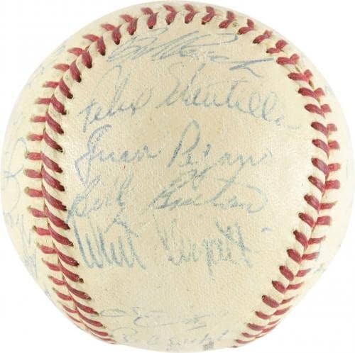 Prekrasna ekipa iz 1960. Milwaukee Braves potpisao je bejzbol sa Hankom Aaron PSA DNK - autogramirani bejzbol