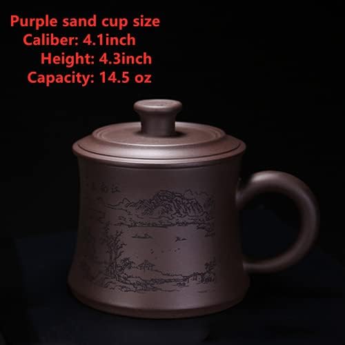 Dorbeay Purple Clay čaj čaja, šolja za kavu, čaše, šalica za mlijeko, kineski kung fu teacupup, ručno izrađen kapacitet čajnog kapaciteta