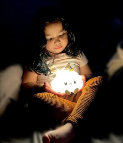 babyboo paris Baby Night Light Cloud, dekor za rasadnike, poklon za BabyShower, USB Punjivo šareno noćno svjetlo za dječiju sobu, silikonsko LED svjetlo, promjena boja, Božićni pokloni za malu djecu