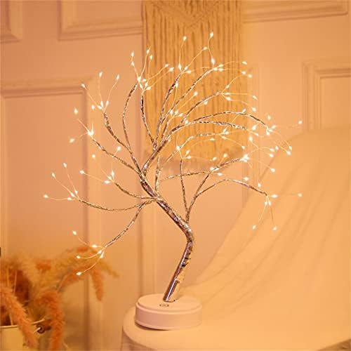 Debelo noćno svjetlo Mini božićno drvo bakrena žica Garland lampa za djecu dekoracija kućne spavaće sobe Decor Fairy Light Holiday rasvjeta