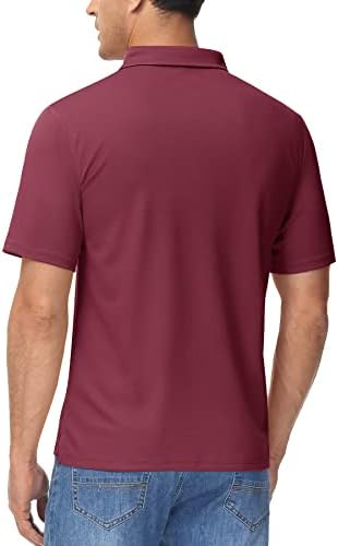 Magcomsen casual polo majice za muškarce kratki rukav sa džepom Golf košulje Brze suho ljetne majice