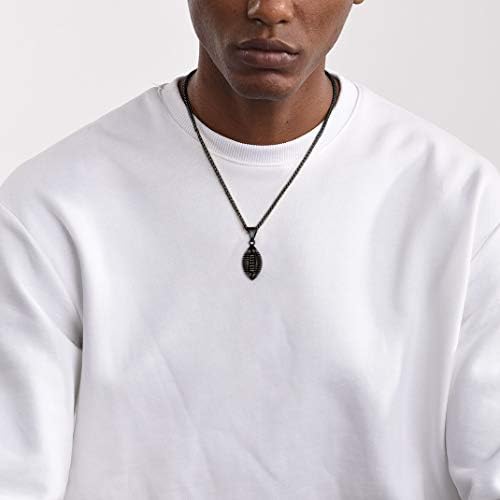 GOLDCHIC Sportska ogrlica za muškarce, prilagođena uniseks ogrlica od Bejzbol krsta od nerđajućeg čelika/fudbal/Fudbal / košarkaška