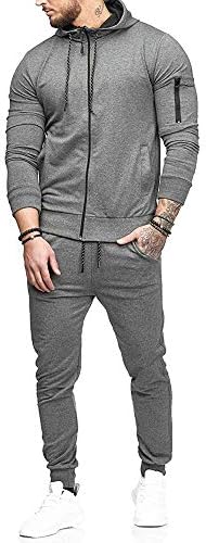 Muški zip hoodie lagane muške patchwork hlače trenerke Top dukserište jesenji setovi patentnih sportskih odijela muškarci