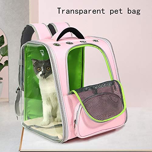 ZHYING Cat Carrier ruksak,sklopiva putna torba za kućne ljubimce sa prozirnim prozorom,ventilirana, prenosiva za putovanja planinarenje kampiranje na otvorenom