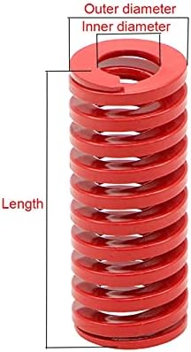 Kompresijski izvori su pogodni za većinu popravke i crvenog preša za prešanje za srednje opterećenje opruga opruga kalup proljetni prečnik 20mm x unutarnji promjer 10mm x Dužina 25-150mm