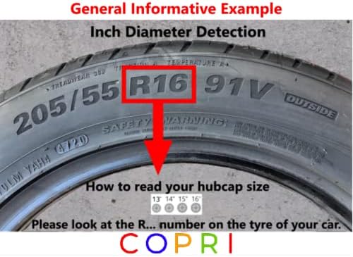 Coprit set poklopca od 4 kotača 13 inčni crno-plavi hubcap snap-on odgovara Hyundai Accent