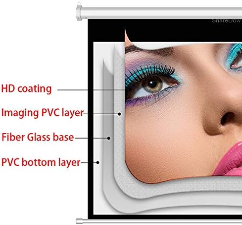 Liruxun 60-100 inča 4: 3 motorizirani električni projekcijski ekran Automatski ekran za staklenu vlakna za zabavu o kućnoj pozorištu