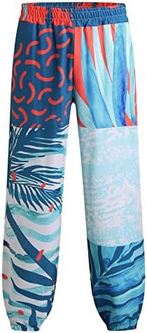4zhuzi muške lagane joge hlače moda široka noga visoka struka kolekcije za crtanje redovitog fit pantalona print plaža
