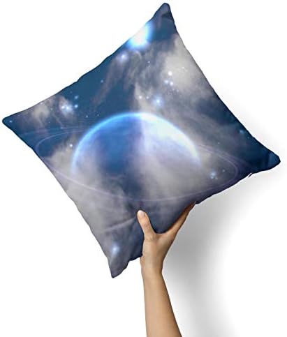 Iirov Vivid osvijetljeno Halo Planet - Custom Dekorativni kućni dekor unutarnji ili vanjski jastuk za bacanje za kauč, krevet ili kauč jastuk