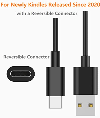 Dizajniran za Kindles, [2-Pack 6FT] Houp USB C kabl za punjenje za potpuno novi Kindle Paperwhite 8G, Paperwhite Signature Edition 32G & amp; Paperwhite Kids 11. generacije ili 2021 & noviji
