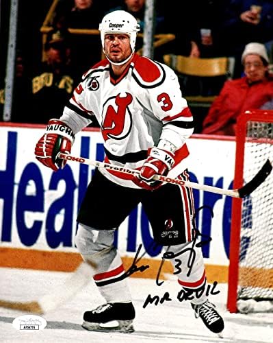 Ken Daneyko potpisao je upisano 8x10 fotografija NHL New Jersey Devils JSA COA Mr.Devil