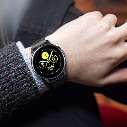 Stan Lee Watch Band kompatibilan sa Samsung Galaxy Watctu 42mm / Active2 44mm 40mm, 20 mm magnetske mrežice od nehrđajućeg čelika Magnetni remen za brzo otpuštanje za Samsung Gear S2 Classic / Gear Sport